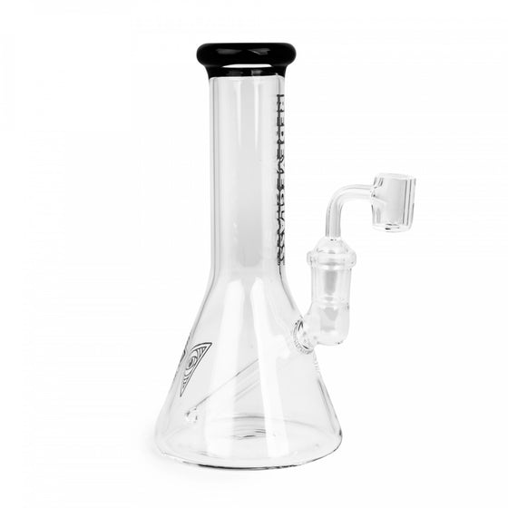 8" Concentrate Beaker - Red Eye Glass - Black