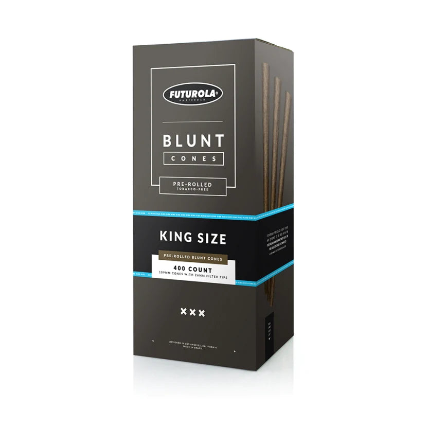 Futurola Pre-Rolled Blunt Cones | King Size: 109mm/ 26mm | 400/Pack
