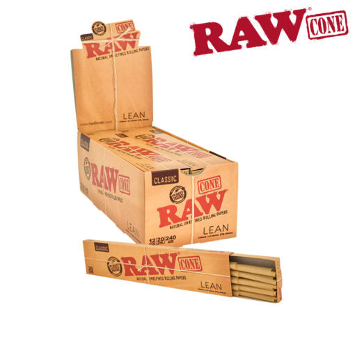 Bulk Pack of RAW Lean Size Cones - 20 per Pack