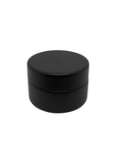 1 oz Glass Jar (Child Resistant) | Matte Black Jar w/ Black Plastic Screw Lid MJ SUpply