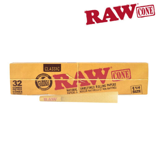 RAW Classic 1 1/4 Size Pre-Rolled Cones Pack