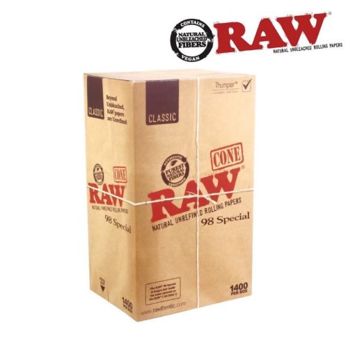 RAW 98 Special Classic Cone - Bulk 1400 Pack by MJ Supply + Co