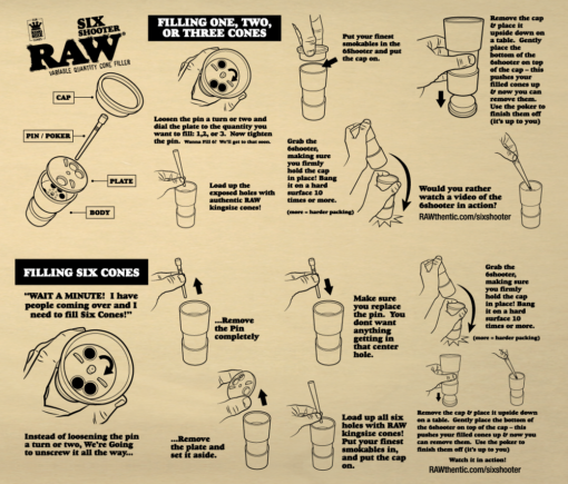 MJ Supply + Co's RAW Six Shooter for Easy Cone Prep