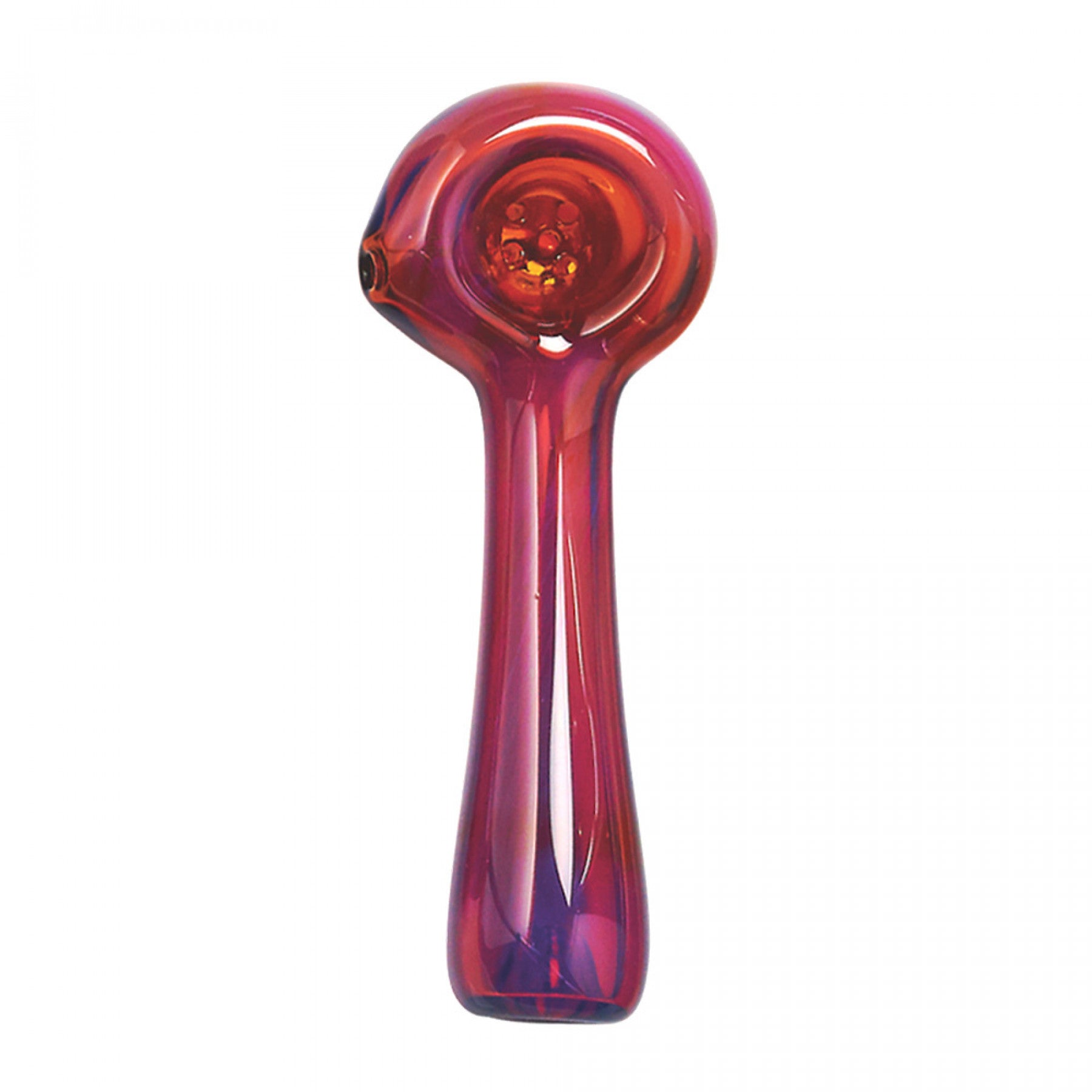 4.5" Spoon Hand Pipe - Amber Colour