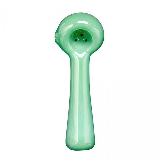 4.5" Spoon Hand Pipe - Jade Green Colour