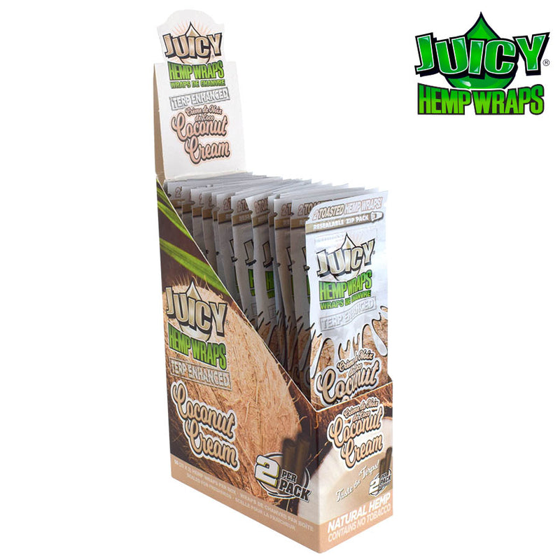 Juicy Terp Enhanced Hemp Wraps - Coconut Cream